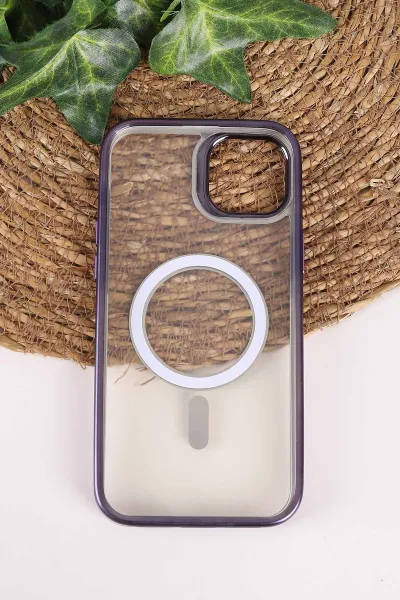Mor TeknoCase İphone 15 Plus  Uyumlu Believe Serisi Lens Hediyeli Silikon Telefon Kılıfı 472520