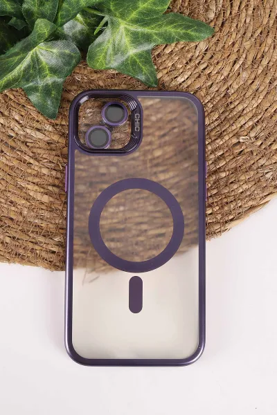 Mor TeknoCase İphone 15 Plus  Uyumlu Believe Serisi Lens Hediyeli Silikon Telefon Kılıfı 472520
