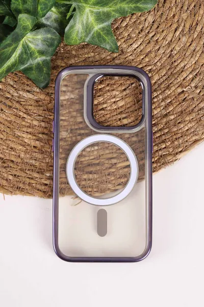Mor TeknoCase İphone 15 Pro Uyumlu Believe Serisi Lens Hediyeli Silikon Telefon Kılıfı 472515