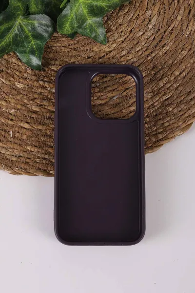 Mor TeknoCase İPhone 15 Pro Uyumlu Daisy Case Serisi Taşlı Vakumlu Sert Silikon Telefon Kılıfı 431070