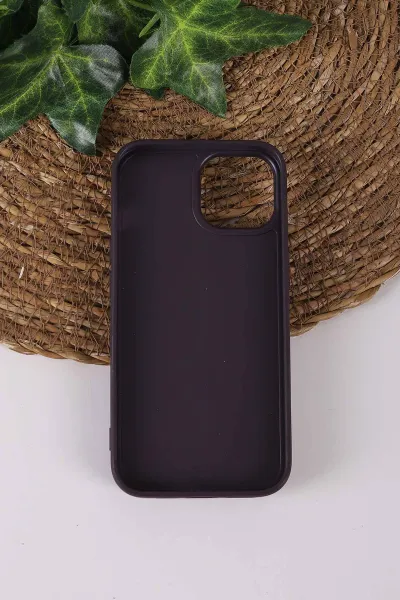Mor TeknoCase İPhone 15 Uyumlu Daisy Case Serisi Taşlı Vakumlu Sert Silikon Telefon Kılıfı 431062