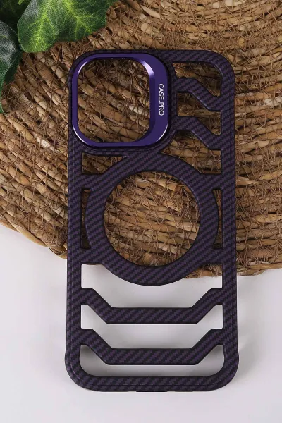 mor-teknocase-iphone-16-uyumlu-creative-fiber-case-serisi-lens-hediyeli-vakumlu-sert-silikon-telefon-kilifi-430915
