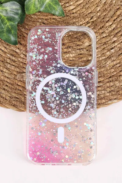 Mor TeknoCase İPhone 16 Uyumlu Sortie Diamond Case Serisi Sert Silikon Telefon Kılıfı 457996