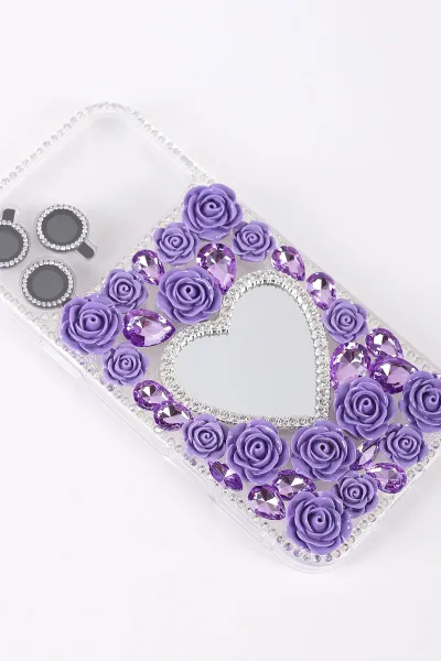 Mor TeknoCase İPhone 17 Pro Max Uyumlu Beauty Case Serisi Lens Hediyeli Premium Sert Silikon Telefon Kılıfı 430471