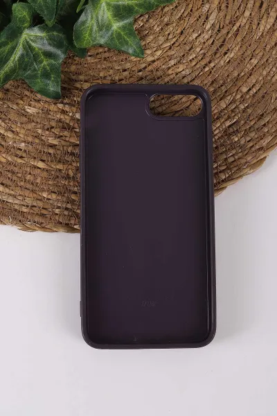 Mor TeknoCase İPhone 7 Plus ve  İPhone 8 Plus  Uyumlu Daisy Case Serisi Taşlı Vakumlu Sert Silikon Telefon Kılıfı 431116