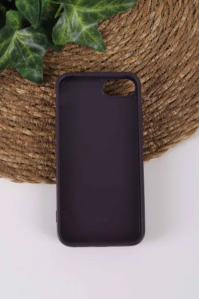 Mor TeknoCase İPhone 7 ve  İPhone 8 Uyumlu Daisy Case Serisi Taşlı Vakumlu Sert Silikon Telefon Kılıfı 431122