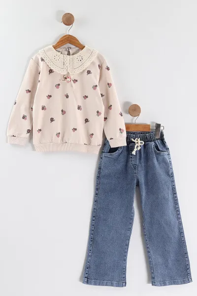 murdum-1-9-yas-gupur-yaka-sweatli-kot-pantolonlu-kiz-cocuk-2li-takim-440120