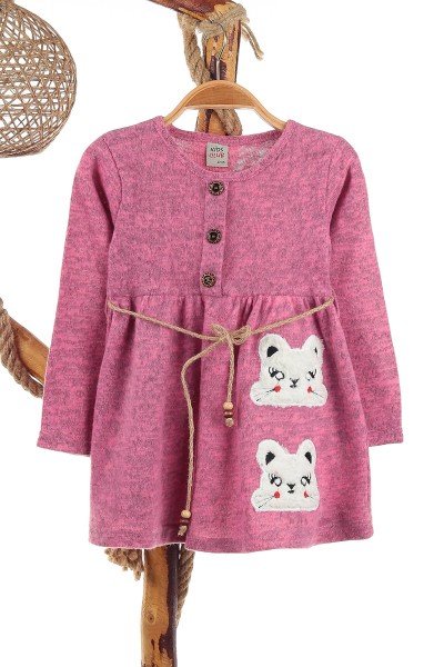murdum-4-8-yas-kedi-nakisli-kiz-cocuk-elbise-139924