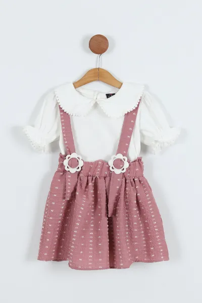 murdum-4-8-yas-papatya-tokali-bebe-yaka-kiz-cocuk-salopet-takim-276851