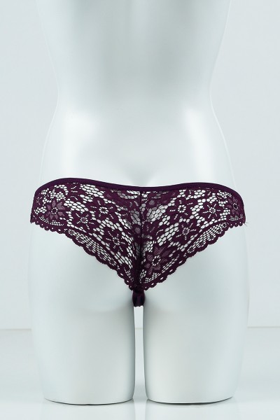 Mürdüm 4368 Brazilian Ön Ribana Arka Bantlı Tanga Külot 99856