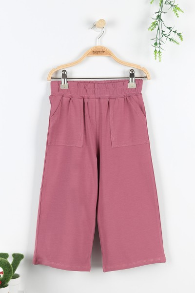 Mürdüm (5-8 Yaş) Fashion Baskılı Kol Detaylı Kız Çocuk Takım 172740