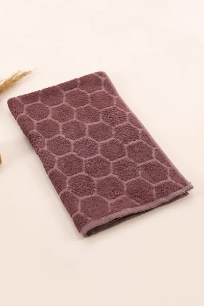 Mürdüm 50x90 Cm Bella Home Petek Desenli El Havlusu 395569