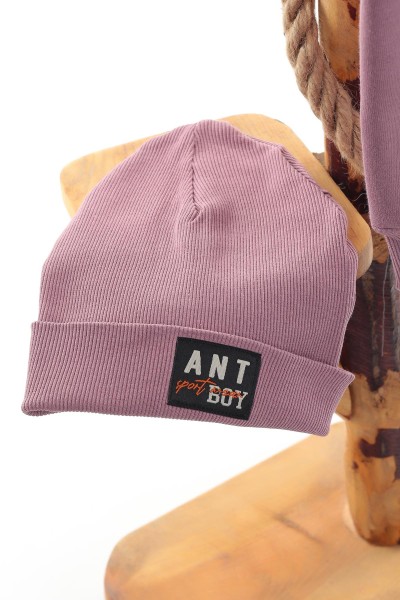 Mürdüm (7-11 Yaş) Ant Boy Baskılı Üç İp Şardonlu Erkek Çocuk Takım 140292