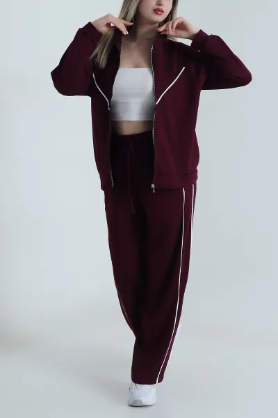 Mürdüm Biyeli Reglan Kol Modal Kadın İkili Takım 488423