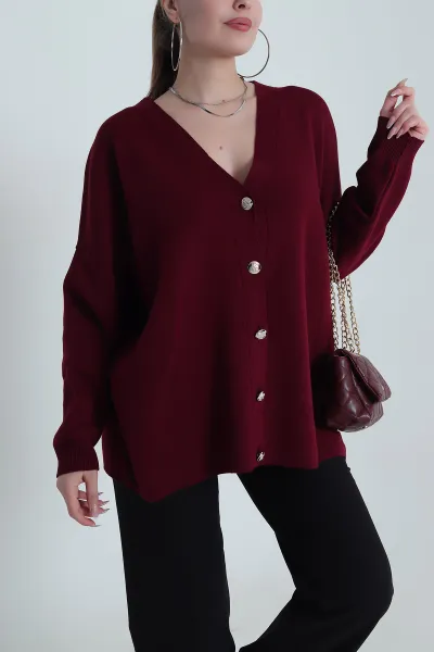 murdum-dugmeli-oversize-kadin-triko-hirka-490713