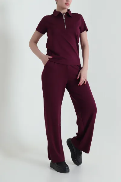 murdum-fermuarli-polo-yaka-oysho-kadin-ikili-takim-430092