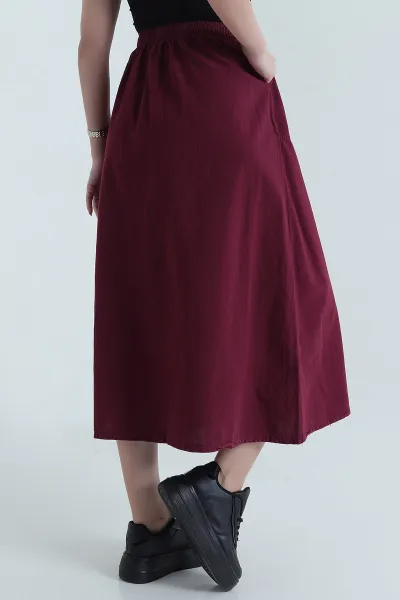 Mürdüm Ham Bez Kadın Etek 441361