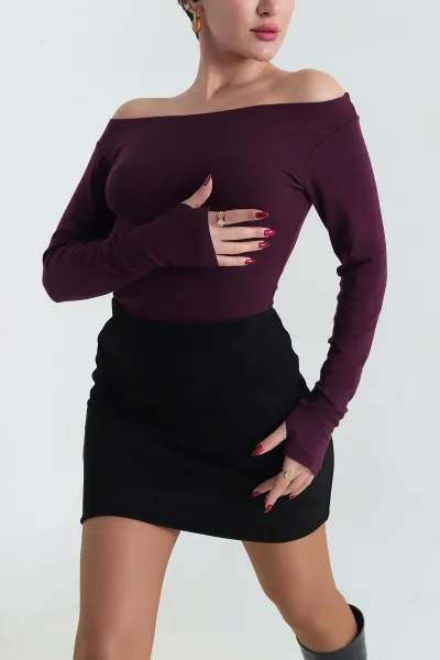 murdum-kayik-yaka-oysho-kadin-bluz-416074