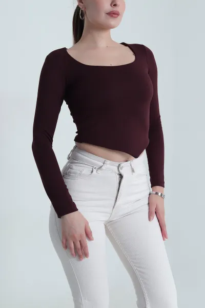 Mürdüm Modal Kadın Bluz 484362