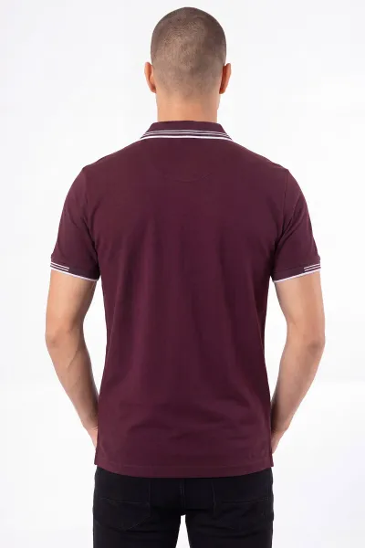 Mürdüm Oysho Kumaş Polo Yaka Erkek Tişört 462539