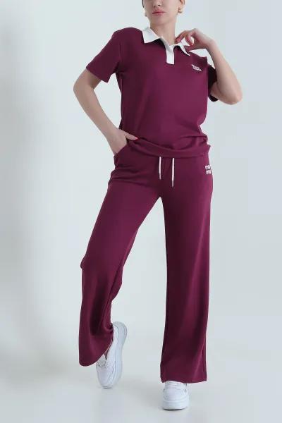 Mürdüm Polo Yaka Oysho Kadın İkili Takım 438885