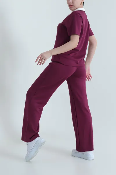 Mürdüm Polo Yaka Oysho Kadın İkili Takım 438885