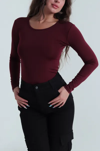 Mürdüm Scuba Kadın Zıbın Bluz 484377