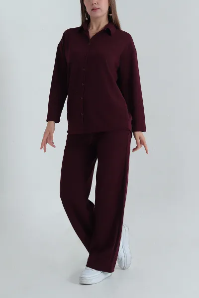 Mürdüm Selanik Triko Kadın İkili Takım 397851