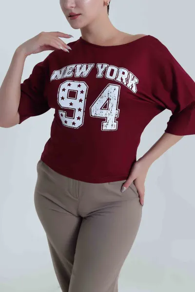 murdum-yarasa-kol-baskili-kadin-kristal-bluz-483253