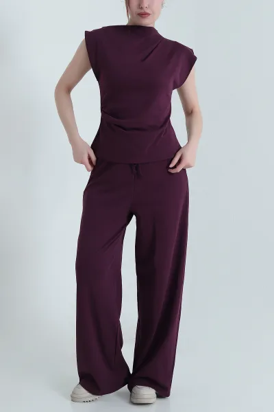 Mürdüm Yeni Sezon Pantolon Bluz Kadın İkili Takım 451016