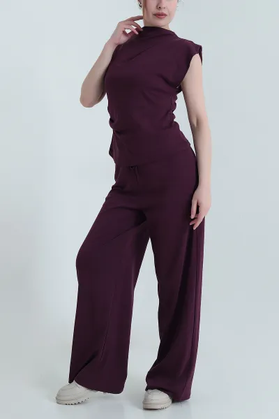 Mürdüm Yeni Sezon Pantolon Bluz Kadın İkili Takım 451016