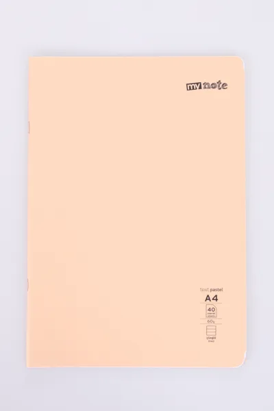 Mynote Text 40 Yaprak Pastel Çizgili Dikişli Metod Defter 478417