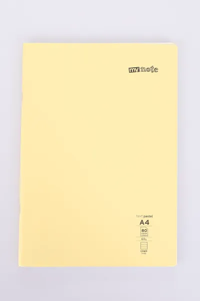 Mynote Text 80 Yaprak Pastel Çizgili Dikişli Metod Defter 478419