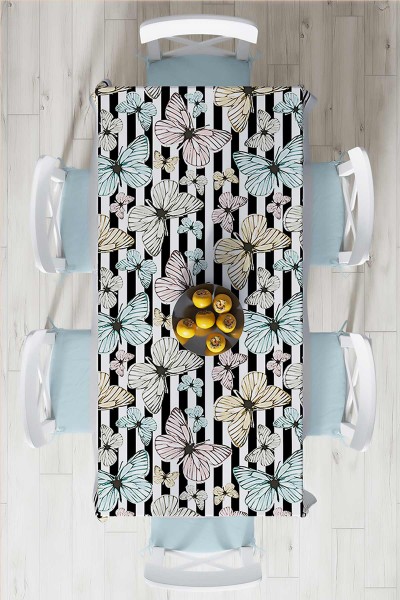 140x220 Dijital Baskılı Mordern  Masa Örtüsü 219029