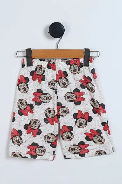 Nar Çiçeği (4-12 Yaş) Karakter Desenli Kısa Kol ve Şortlu Yazlık Kız Çocuk Pijama Takım 341036
