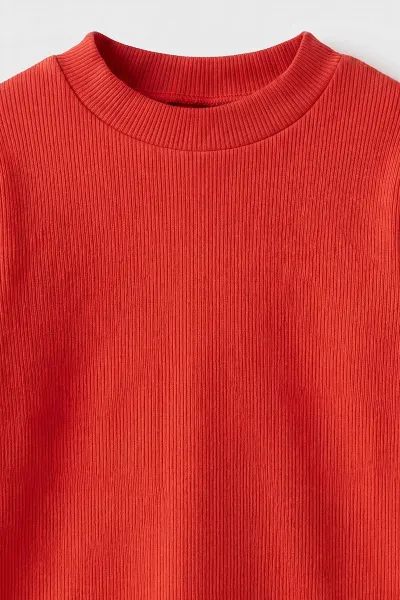 Nar Çiçeği (5-12 Yaş) Yarım Balıkçı Yaka Kaşkorse Çocuk Body Sweatshirt 495470