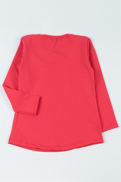 Nar Çiçeği (8-14 Yaş)Taşlı İçi Şardonlu Kız Çocuk Sweatshirt 92792