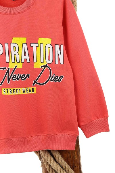 Nar Çiçeği (9-12 Yaş) Inspıratıon Baskılı Kız Çocuk Sweat 150981