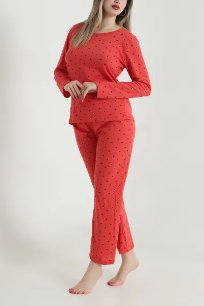 Nar Çiçeği Süprem Uzun Kol Kadın Pijama Takımı 493637