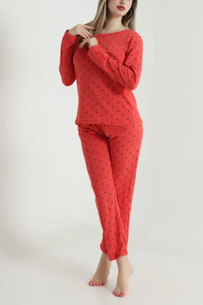 Nar Çiçeği Süprem Uzun Kol Kadın Pijama Takımı 493637