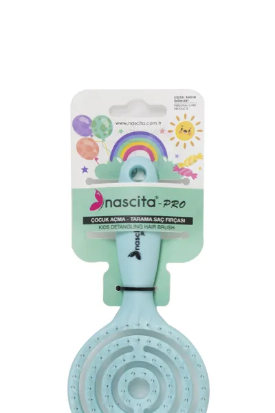 Nascita 3D Çocuk Saç Fırçası - Turkuaz 233521
