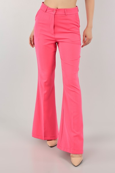 Neon Pembe İspanyol Paça Bayan Pantolon 116213