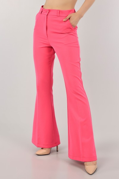 Neon Pembe İspanyol Paça Bayan Pantolon 116213