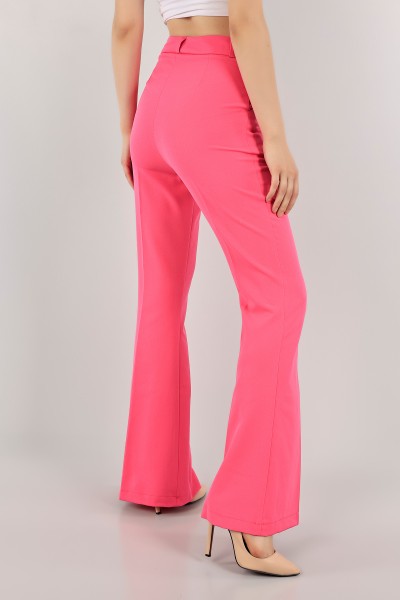 Neon Pembe İspanyol Paça Bayan Pantolon 116213