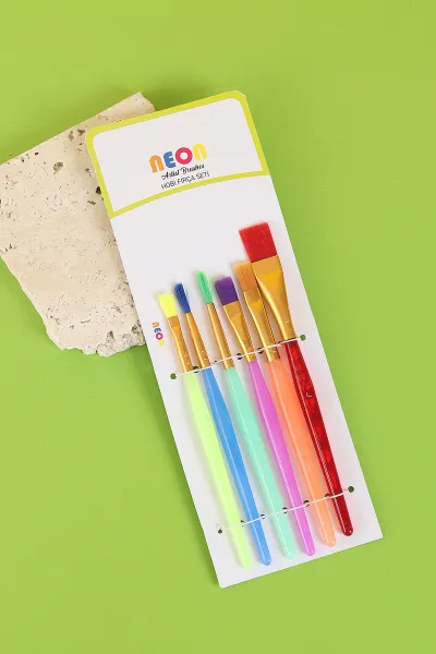Neon Plus Fırça Seti HKD-30 6’lı (Yağlı - Akrilik – Guaj -Sulu ) 284458