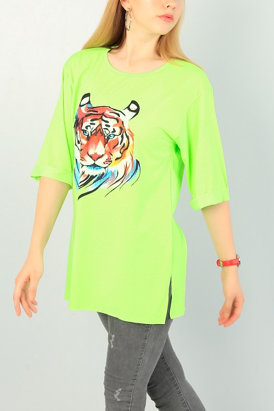 neon-yesil-duble-kol-bayan-tisort-70243
