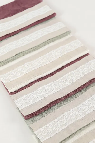 Nurpak 30x50 Cm Tuana Keten Güpürlü Mutfak Havlusu 6'lı 446601