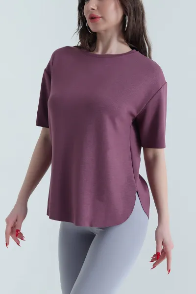 Oval Kesim Oysho Kadın Tişört 437675