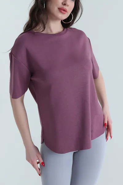 Oval Kesim Oysho Kadın Tişört 437675