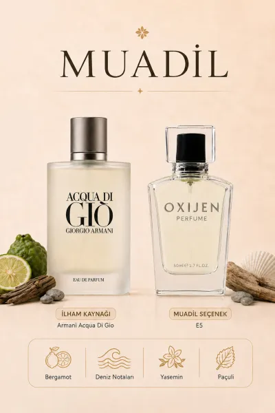 Oxijen E5 ( 50 ml ) Erkek Parfüm 470155